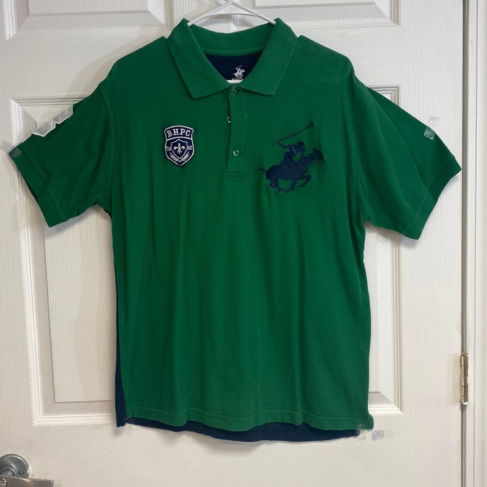 Green and blue Polo shirt